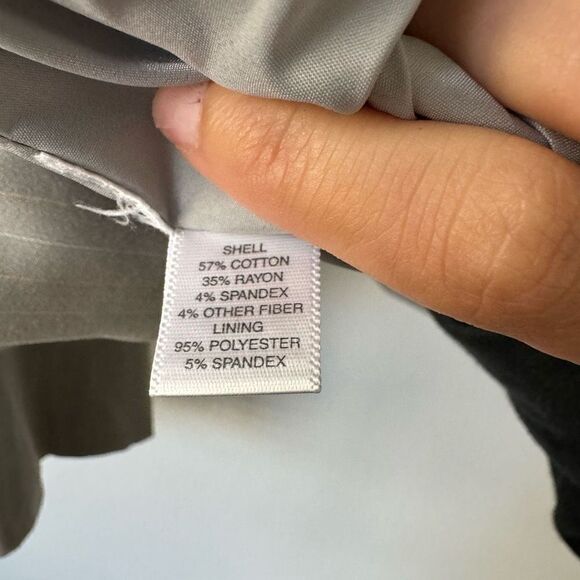 Ann Taylor Women's Two Button Notch Lapel Striped White & Gray Blazer Suit 14 - Picture 5 of 8